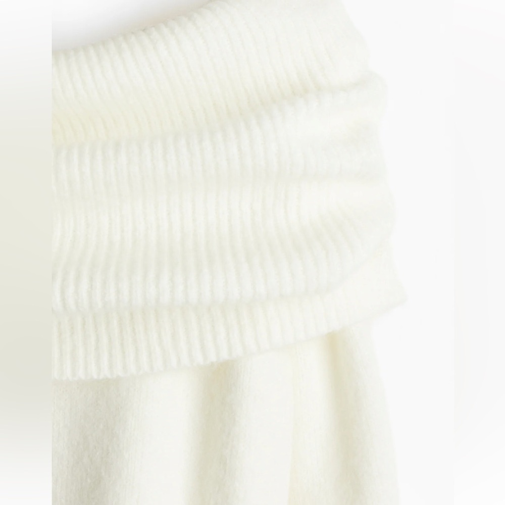 Off-Shoulder Knit Sweater Dress - Picture 2 of 5